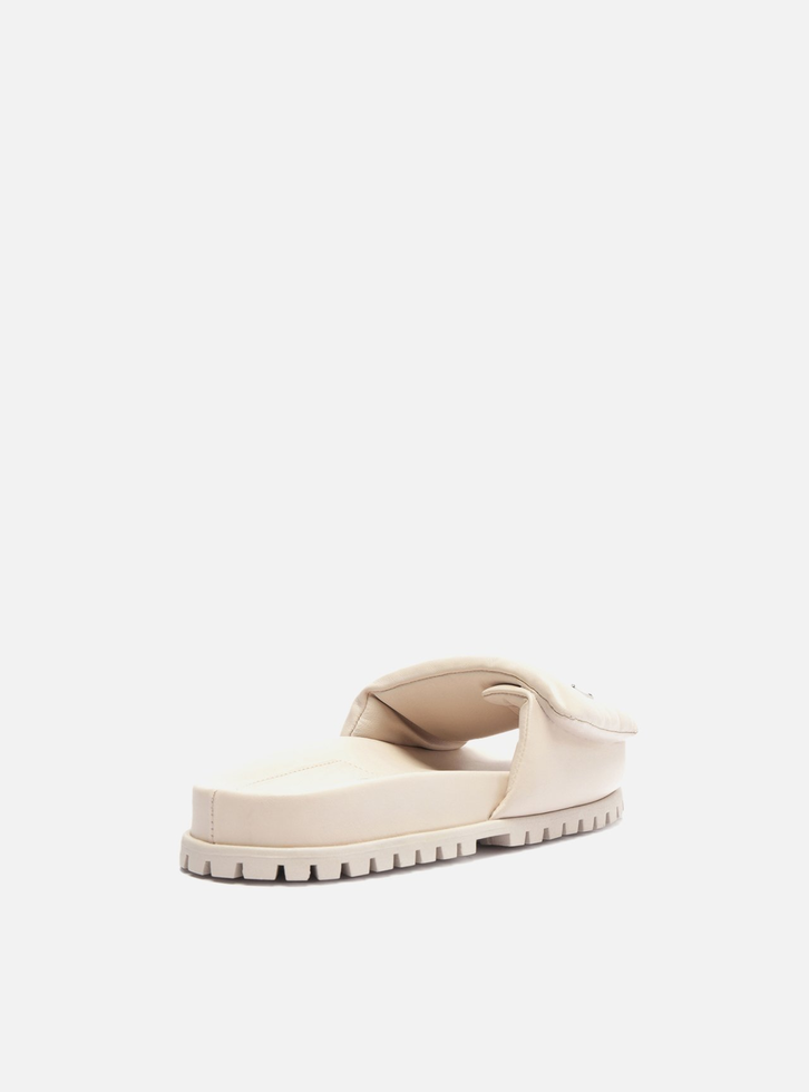 Slide Puffer Nude Arezzo Couro Tratorado Zz Mall
