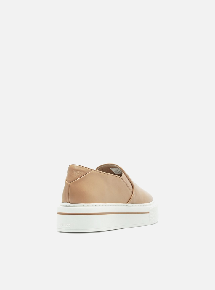 Slip On Nude Arezzo Sola Alta Zz Mall