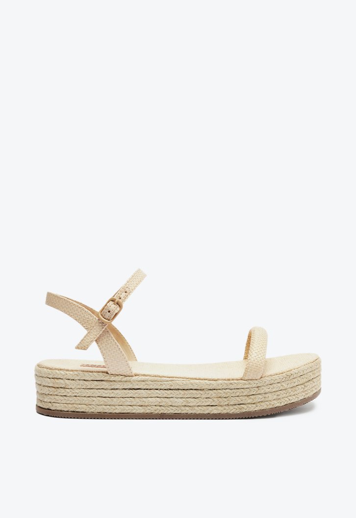 Sand Lia Plataforma Nude Natural Anacapri Corda Zz Mall