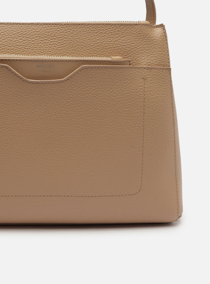 Bolsa Tote Nude Arezzo Emilly Grande Zz Mall