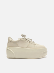 T Nis Flatform Nude Arezzo Couro Bold Zz Mall