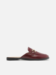 Mule Nude Arezzo Couro Bridão Metálico Básica ZZ MALL