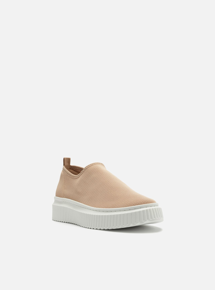Slip On Nude Arezzo El Stico Zz Mall