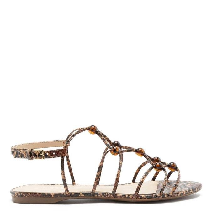 sandalia de cobra arezzo