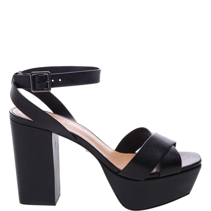 sandalia schutz meia pata preta