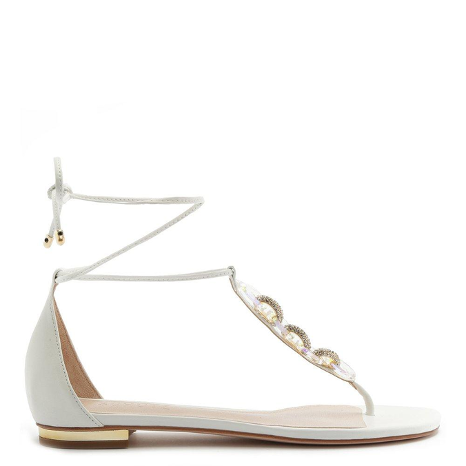 rasteira dourada schutz