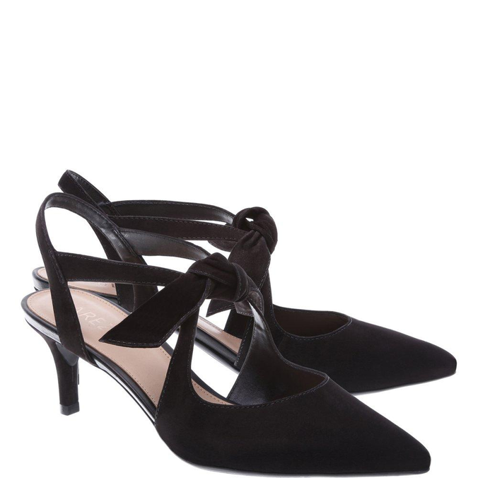 scarpin nobuck preto arezzo