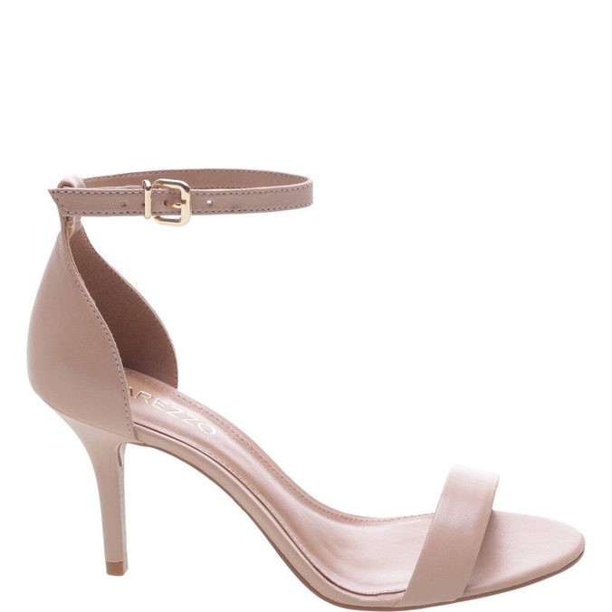 Sandália Arezzo Isabelli Média Couro Nude | ZZ MALL
