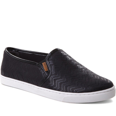 Tênis Anacapri Slip On Zigzag Preto