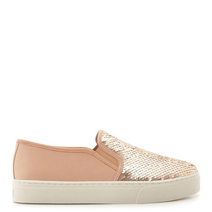 slip on arezzo bege