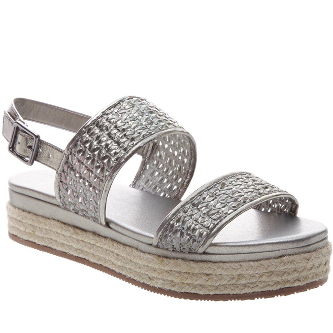 sandalia prata velho arezzo