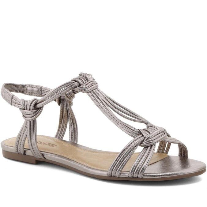 sandalia prata velho arezzo