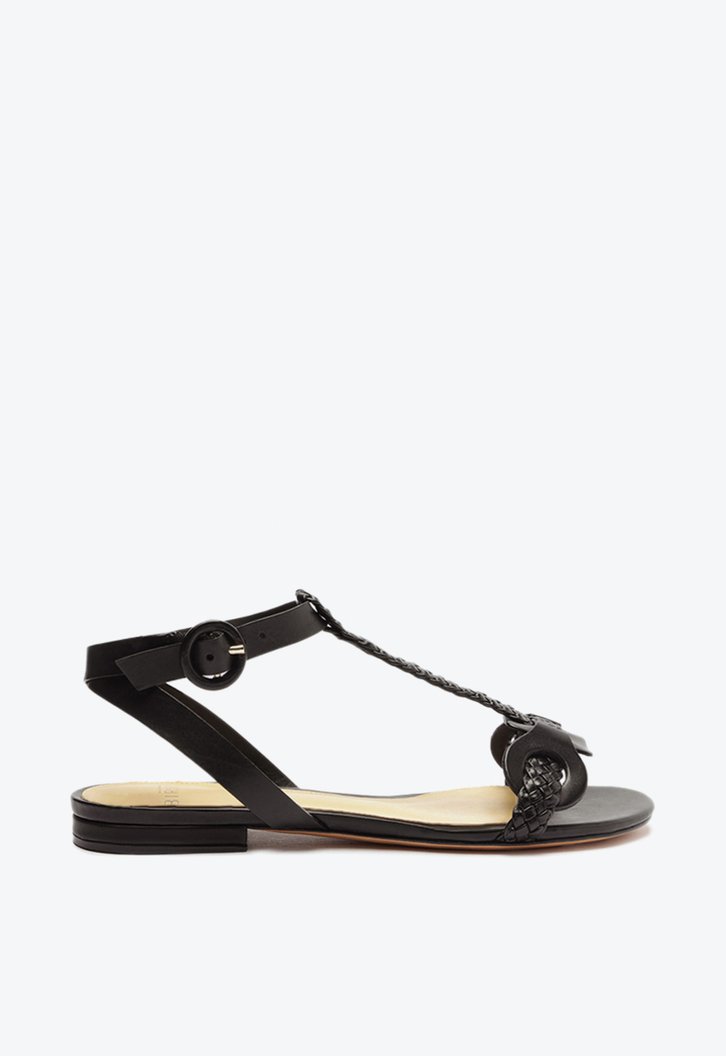 Isabela Flat Sandal Black