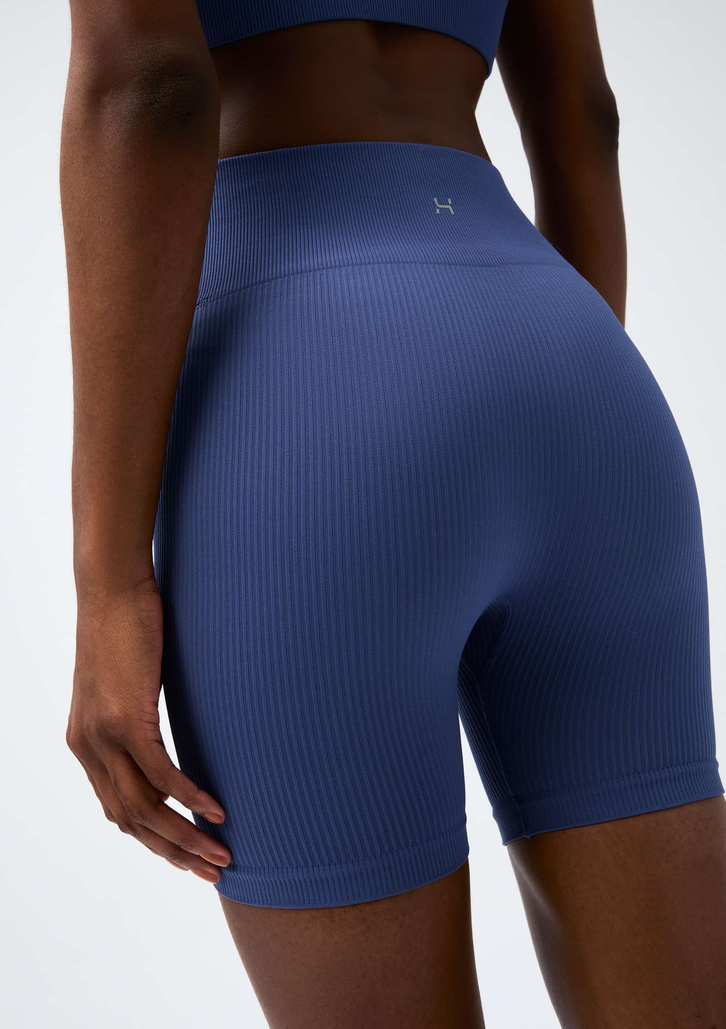 Bermuda Azul Hering Esportiva Biker Sem Costura
