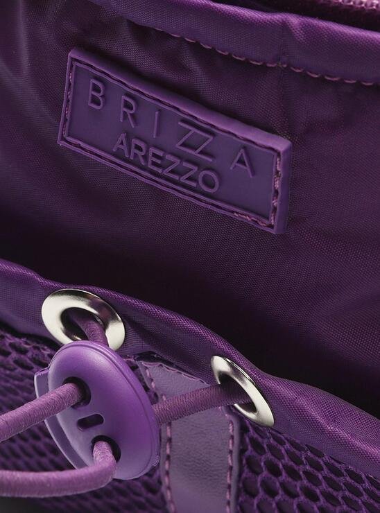 BOLSA ROXA AREZZO PEQUENA DE NYLON