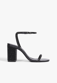 Schall様 Sandália Salto Médio Color Icon Preta | ZZ MALL