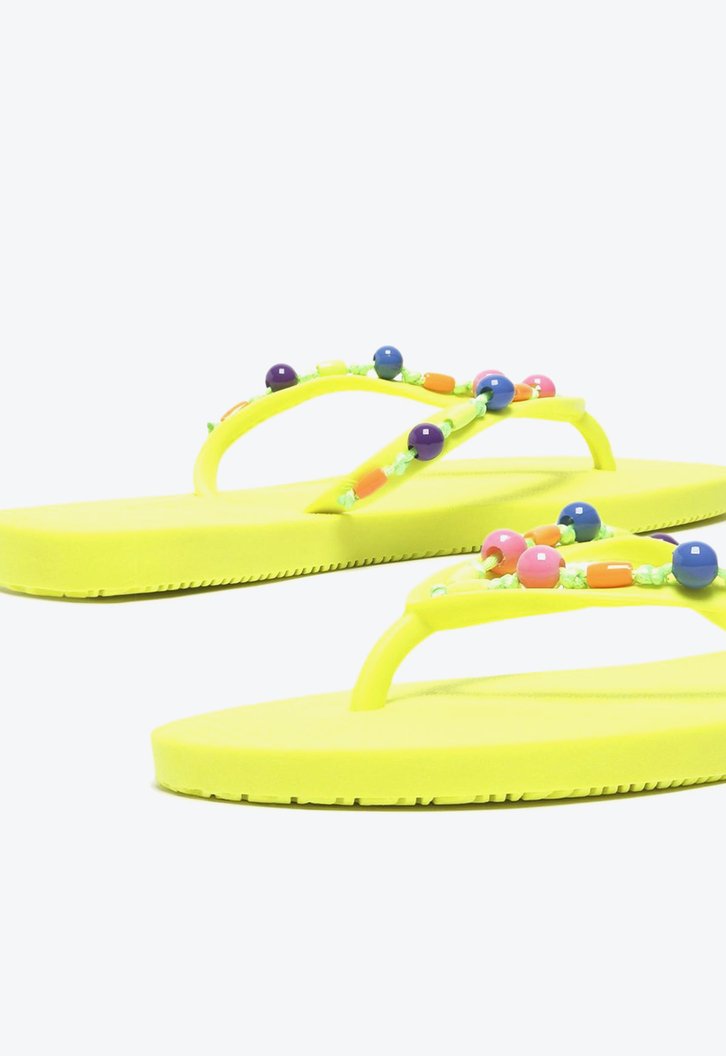 Chinelo De Dedo Amarelo Brizza Fun Beads