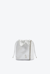 Bolsa Bucket Prata Schutz Média Couro
