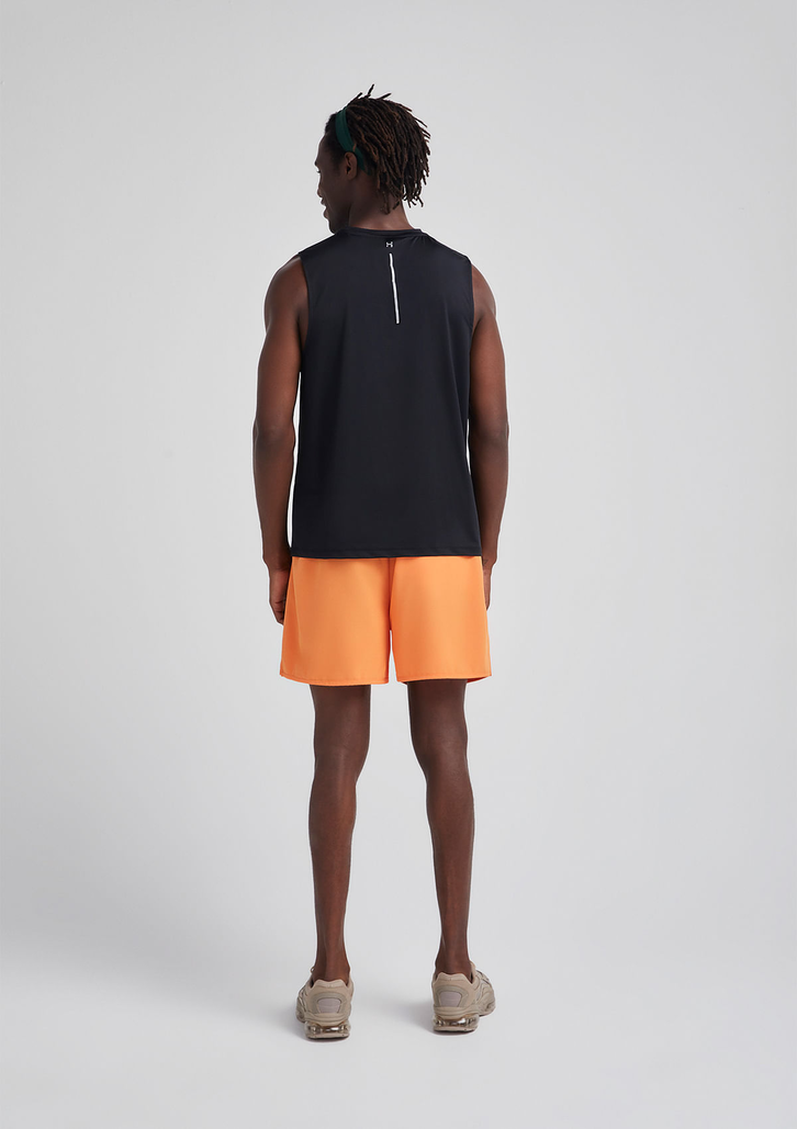 Shorts Esportivo Laranja Claro Hering Masculino Proteção Uv 50+