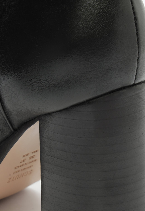 Bota Guinevere Mid Couro Preta