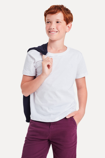 CAMISETA BRANCA RESERVA MINI PIMA CORES