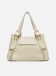 Bolsa Tote Branca Couro Gretha Grande