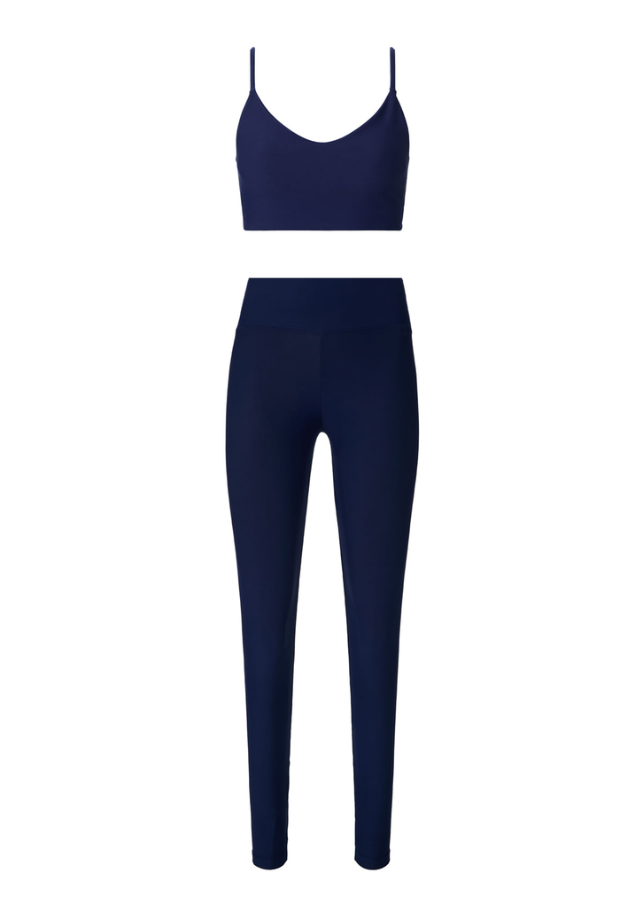 Kit Top E Legging Azul Hering Esportivo Proteção UV