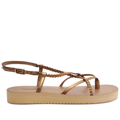 Sandália Flatform Marrom Anacapri Amarração Valentina