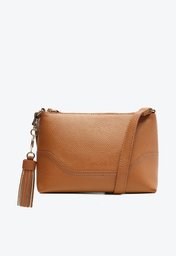 Bolsa Tiracolo Marrom Anacapri Barbicacho Média