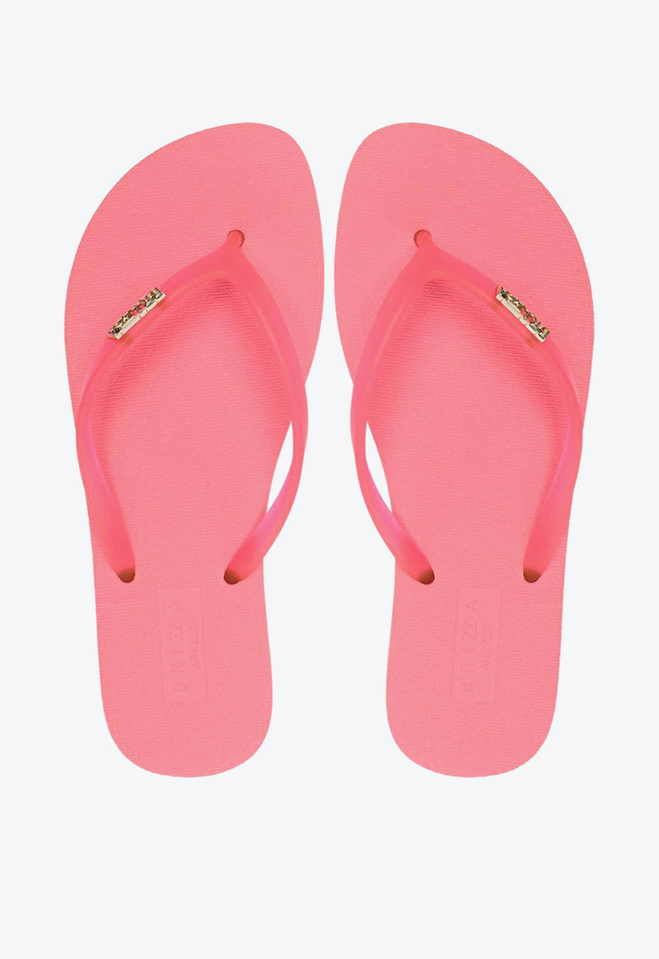 Chinelo de Dedo Rosa Tiras Jelly Brizza