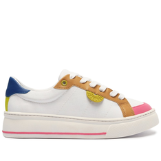 Tênis Flatform Branco Anacapri Lolla Detalhe Multicolorido