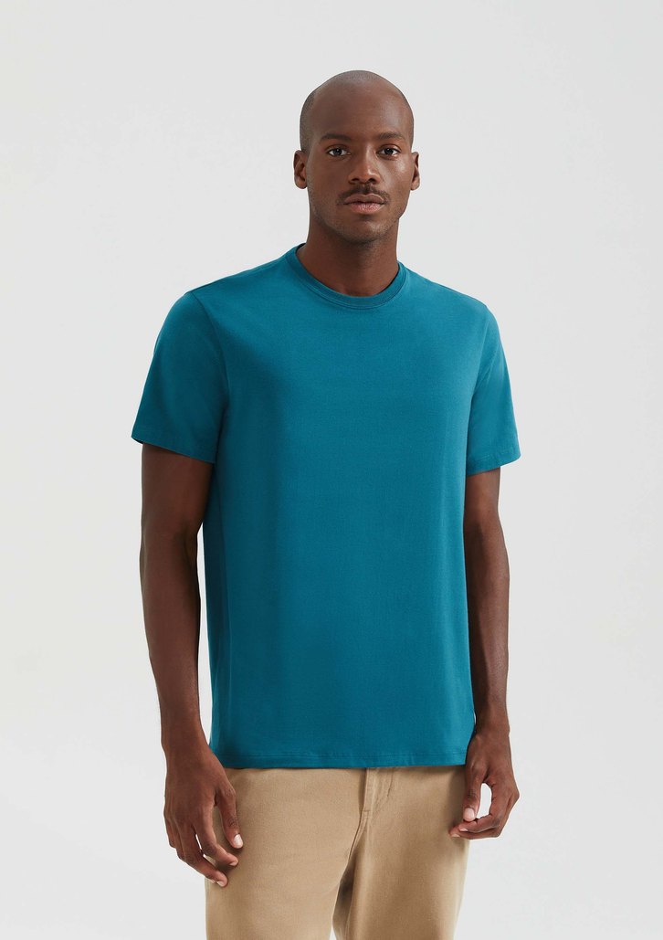 Camiseta Basica Verde Hering Comfort Super Cotton ZZ MALL