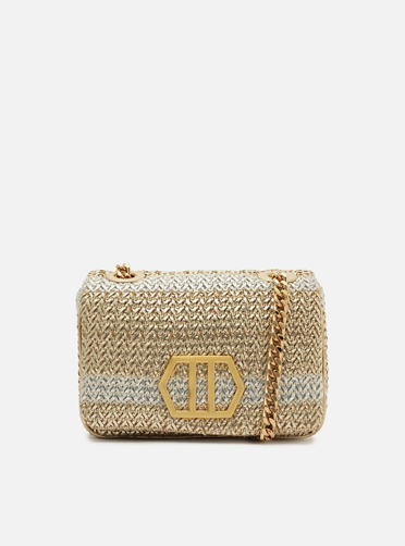 Bolsa Tiracolo Metalizada Trama Emma Média | ZZ MALL