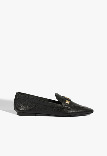 Mocassim Couro Tachas Preto | ZZ MALL