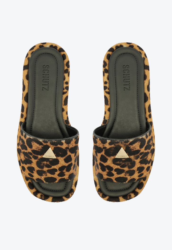 SANDÁLIA PAPETE ANIMAL PRINT