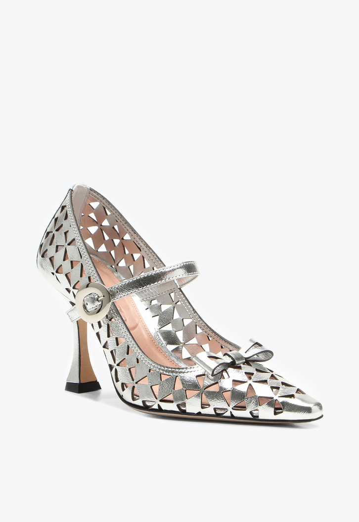 Scarpin Georgina Prata