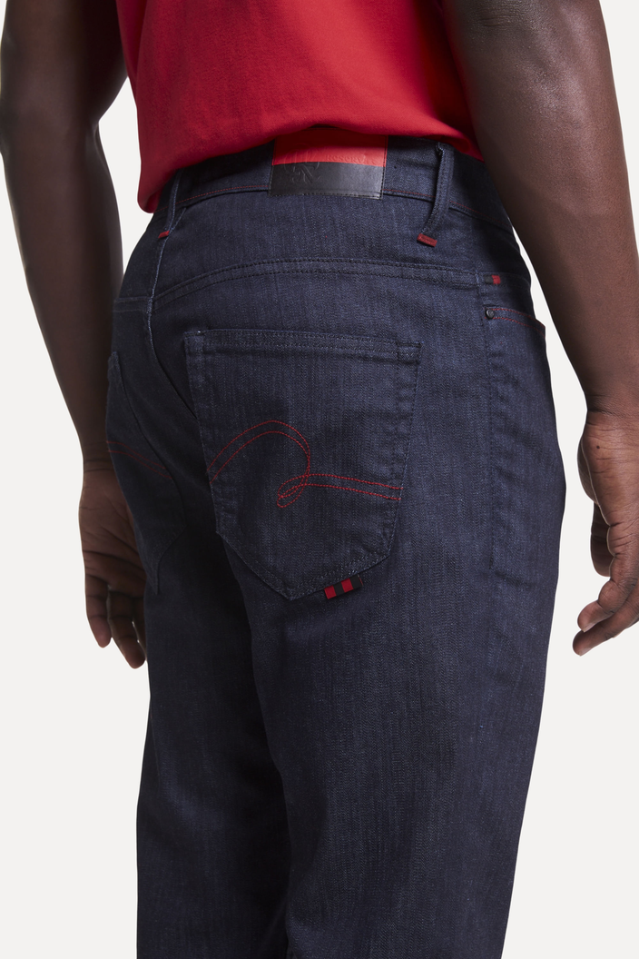CALCA AZUL ESCURO RESERVA JEANS SKINNY FLAMENGO