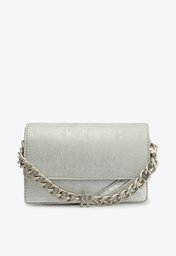 Bolsa Tiracolo Prata Anacapri Corrente Pequena