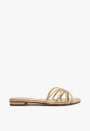 Sand lia Rasteira Camur a Dourada ZZ MALL