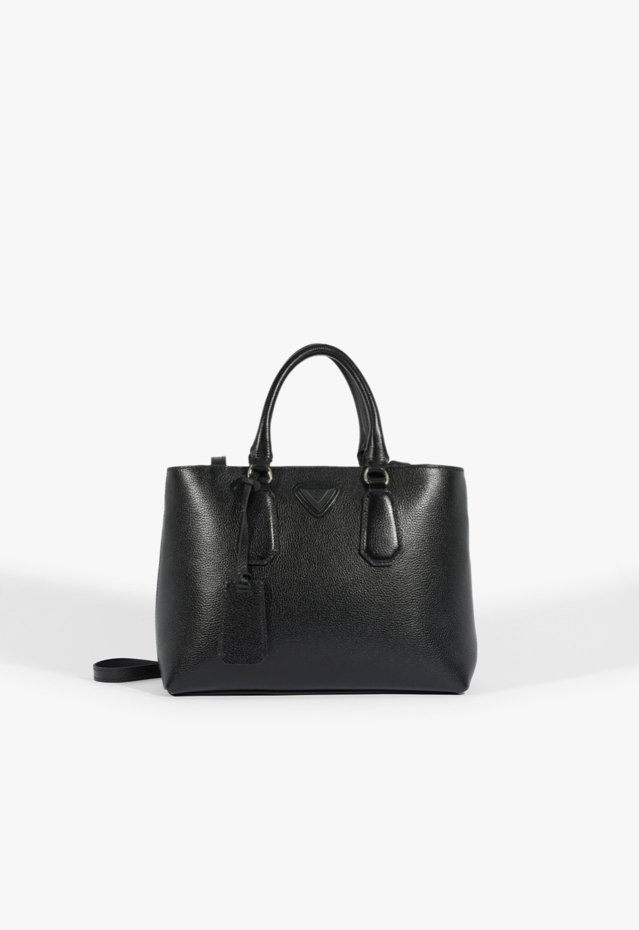 Bolsa Tote Média Olie Couro Preta Bolsa Tote Média Olie Couro Preta