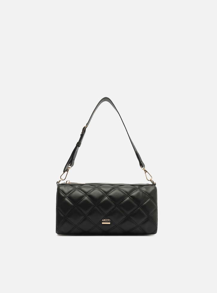 Bolsa Shoulder Preta Pequena Matelassê