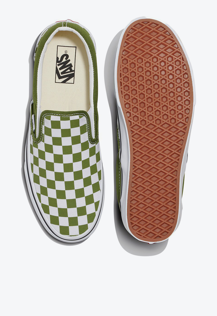 Tênis Slip-On Checkerboard Pesto