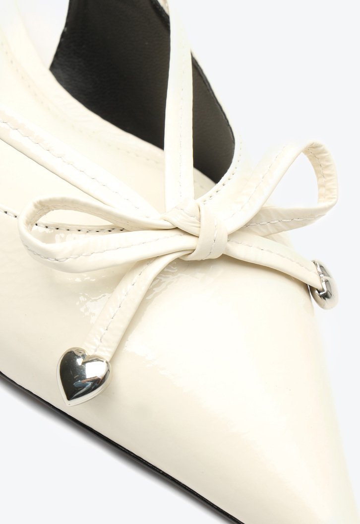 Slingback Blossom Bege