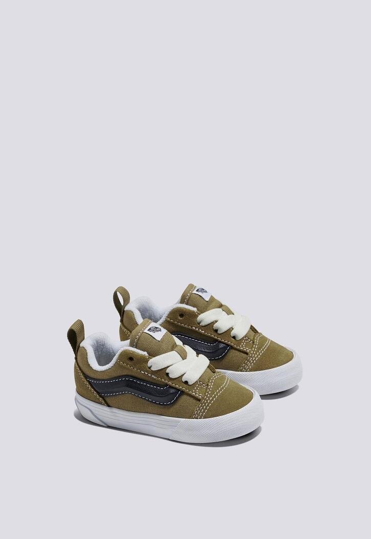 Tênis Knu Skool Elastic Lace Olive Black Infantil | ZZ MALL