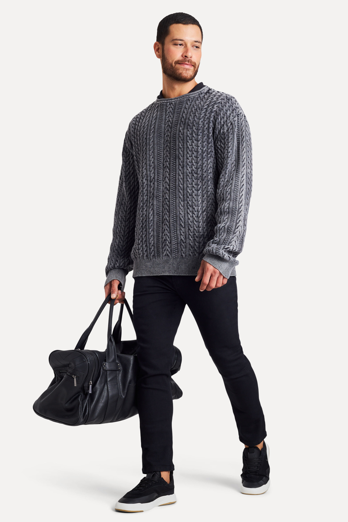 TRICOT AZUL RESERVA INDIGO TRANÇA
