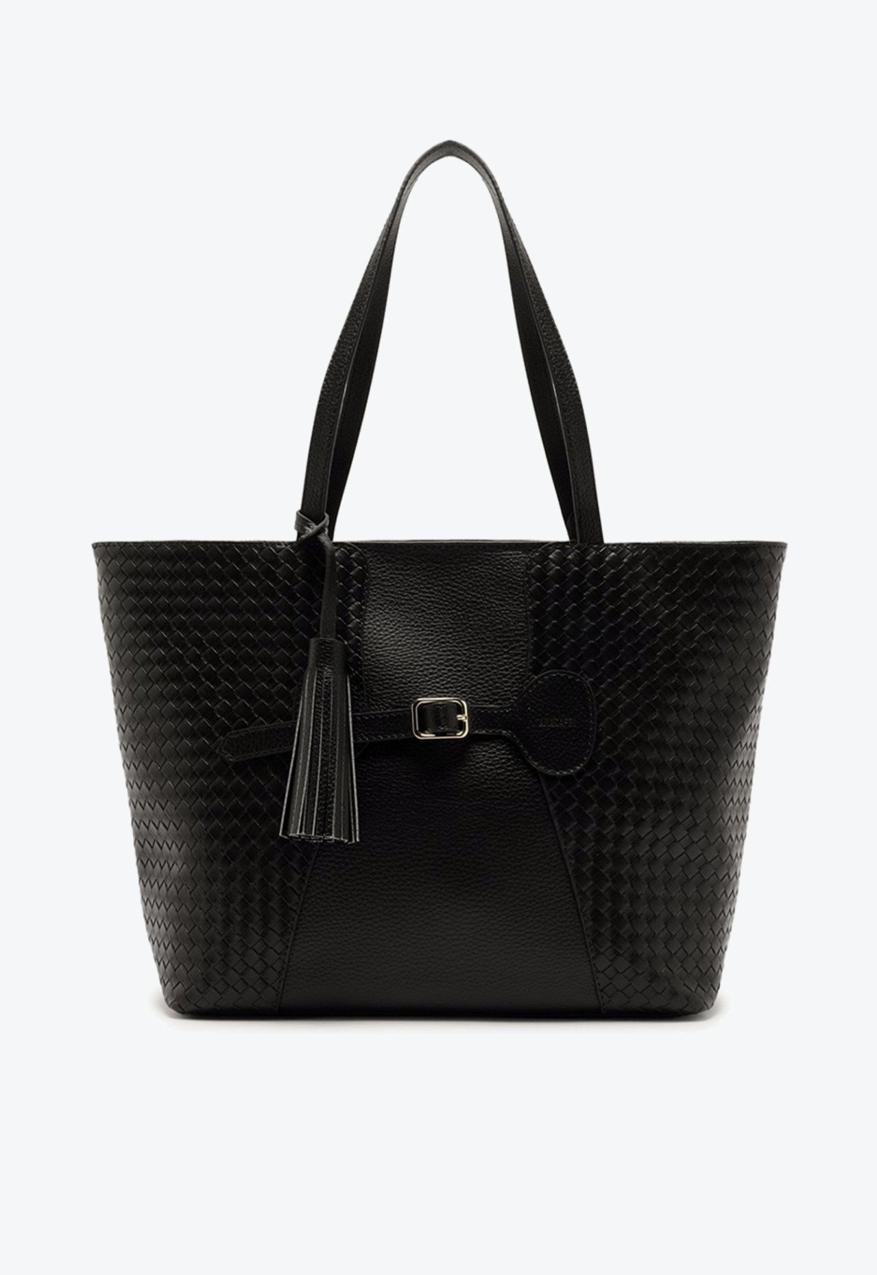 Bolsa Shopping Detalhe Tassel Preta