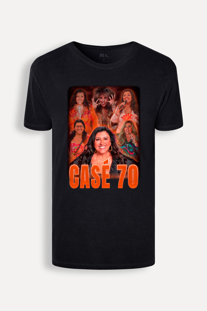Camiseta Preta Reserva Regina Case 70 Anos