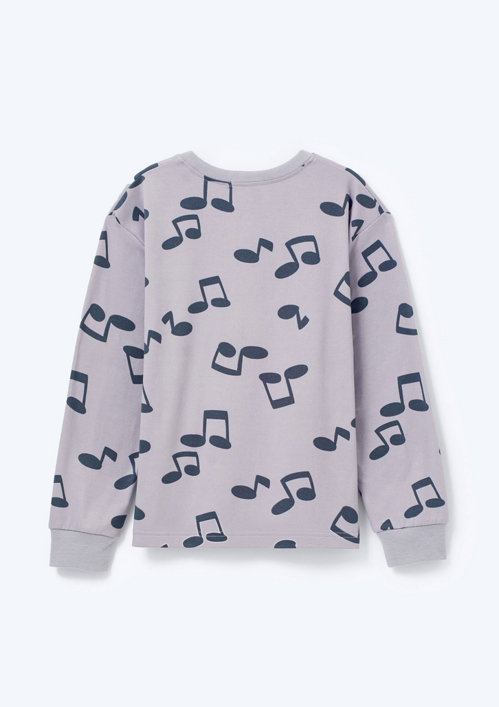 Pijama Infantil Cinza Hering Decote Redondo Estampado