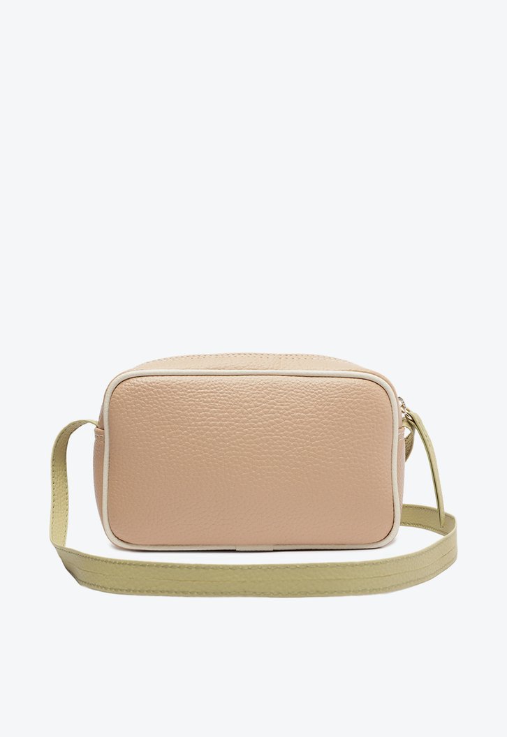 Bolsa Crossbody Nude Anacapri Média Costura Ornamental