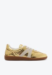 Tênis Metalizado Dourado Anacapri Chuteira New Ana